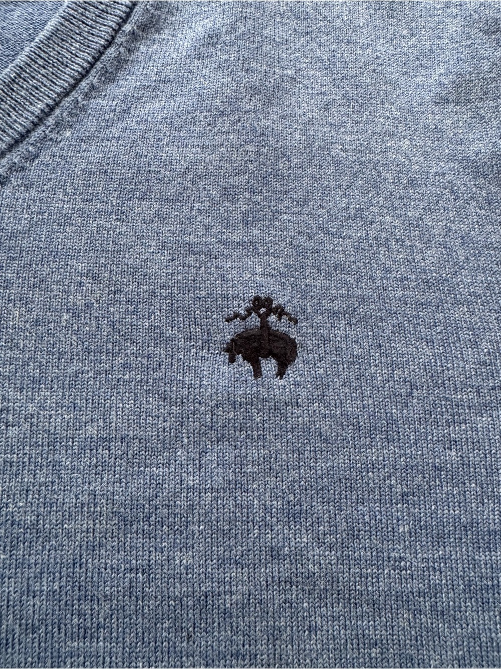 Brooks Brothers V-Neck Sweater - Blue - Picture 4 of 4